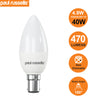LED Candle 4.9W=40W Warm White Small Bayonet Cap SBC B15 Bulbs2