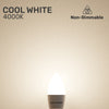 LED Candle 4.9W=40W Cool White Small Edison Screw SES E14 Bulbs2