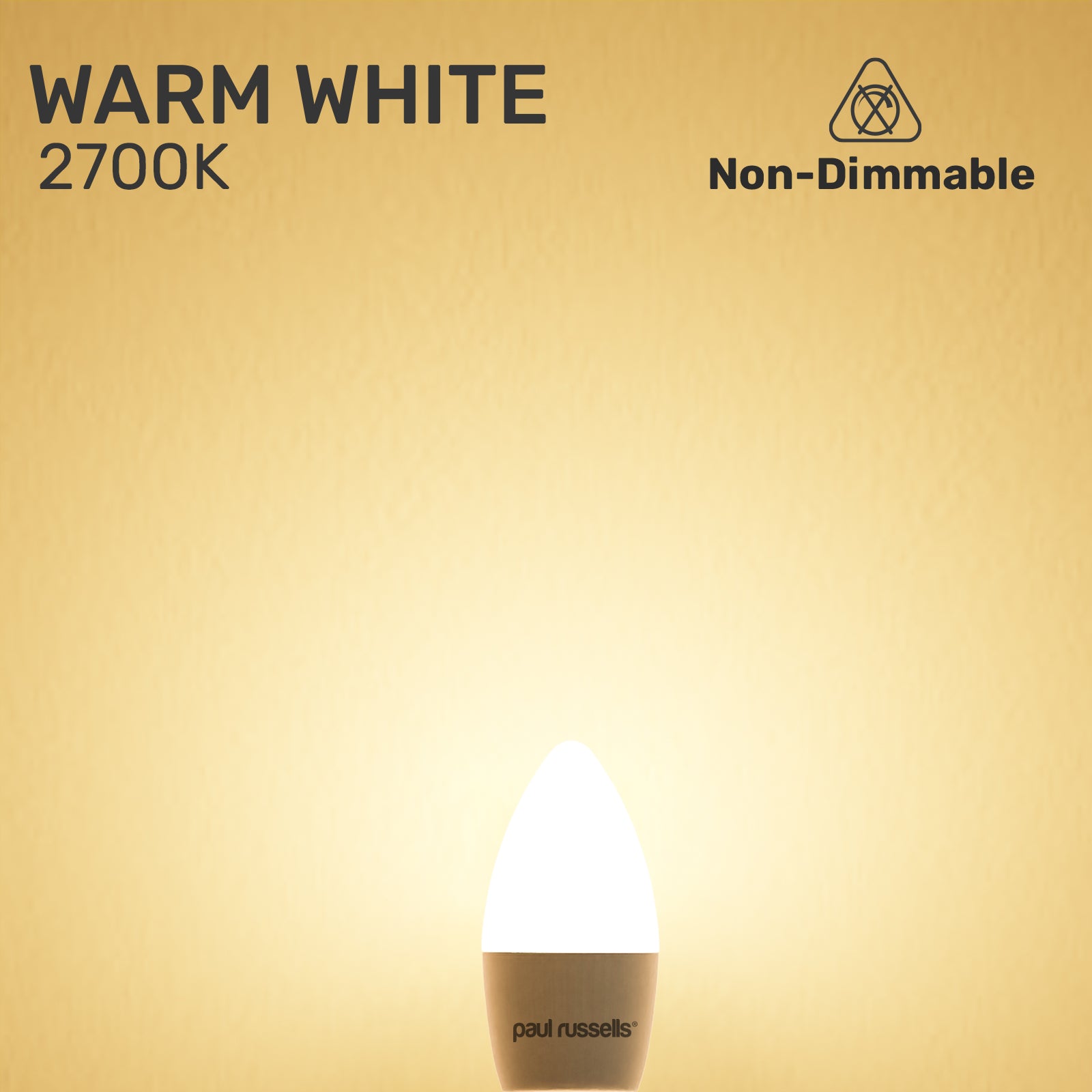 LED Candle 4.9W=40W Warm White Bayonet Cap BC B22 Bulbs