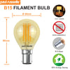LED Filament Golf Ball 4W=40W Extra Warm White Amber 2200K SBC B15 Small Bayonet Cap Bulbs3