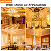 LED Filament Flame 4W=35W Extra Warm White Amber 2200K SES E14 Small Edison Screw Bulbs6
