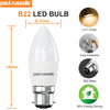 LED Frosted Candle 5W=40W Warm White 2700K BC B22 Bayonet Cap Bulbs3
