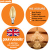LED Filament Candle 2.5W=20W Extra Warm White Amber 2200K SES E14 Small Edison Screw Bulbs5