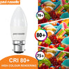 LED Frosted Candle 3W=25W Warm White 2700K BC B22 Bayonet Cap [4 Bulbs]4