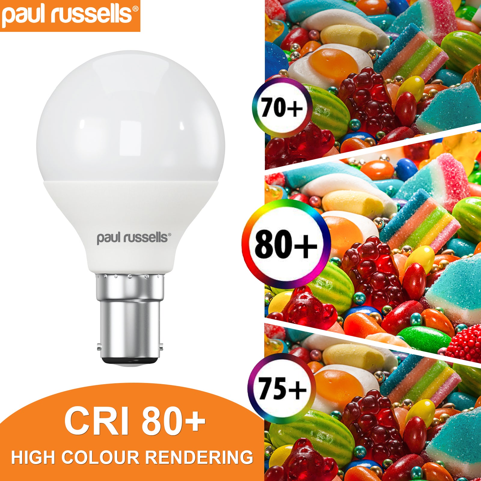 LED Frosted Golf Ball 3W=25W Warm White 2700K SBC B15 Small Bayonet Cap Bulbs