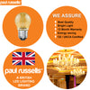 LED Filament Golf Ball 2.5W=20W Extra Warm White Amber 2200K ES E27 Edison Screw Bulbs5