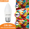 LED Frosted Candle 5W=40W Warm White 2700K ES E27 Edison Screw [10 Bulbs]5