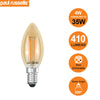 LED Filament Candle 4.5W=35W Extra Warm White Amber 2200K SES E14 Small Edison Screw Bulbs2