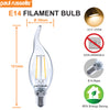LED Filament Flame 2.5W=25W Warm White 2700K SES E14 Small Edison Screw Bulbs3