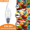 LED Filament Bent Tip Candle 2.5W=25W Warm White ES E27 Edison Screw Bulb5