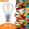 LED Filament Golf Ball 4W=35W Extra Warm White Amber 2200K BC B22 Bayonet Cap Bulbs4