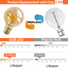 LED Filament G80 4.5W=35W Extra Warm White Amber 2200K BC B22 Bayonet Cap Bulbs5
