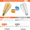 LED Filament ST64 4.5W=35W Extra Warm White Amber 2200K ES E27 Edison Screw Cap Bulbs5