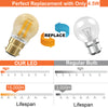 LED Filament Golf Ball 4.5W=35W Extra Warm White Amber 2200K BC B22 Bayonet Cap Bulbs5