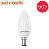 LED Frosted Candle 5W=40W Day Light 6500K SBC B15 Small Bayonet Cap [12 Bulbs]1