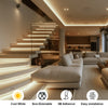 COB LED Strip Light 24V, 5W/M, 320 LEDs/M, 4000K Cool White, 400 Lumens, 5M Flexible Tape, IP206