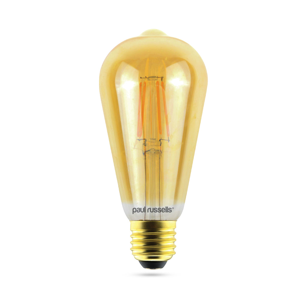 LED Dimmable Filament ST64 7W (60w), ES/E27, 725 Lumens, Extra Warm White(2200K), 240V