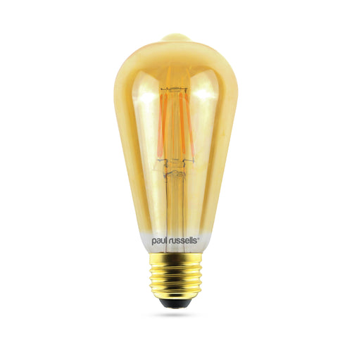LED Dimmable Filament ST64 7W (60w), ES/E27, 725 Lumens, Extra Warm White(2200K), 240V