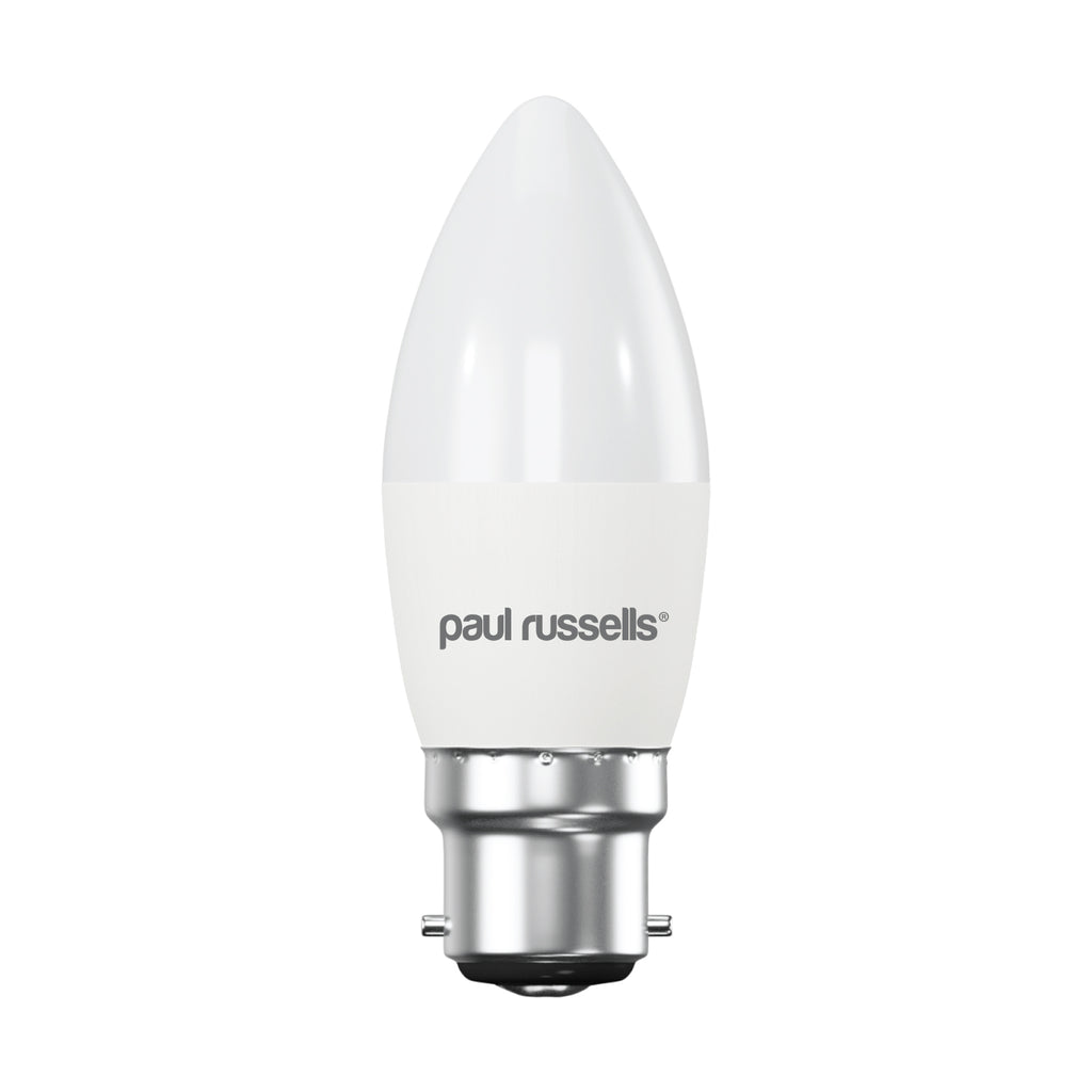 LED Candle 4.9W=40W Warm White Bayonet Cap BC B22 Bulbs
