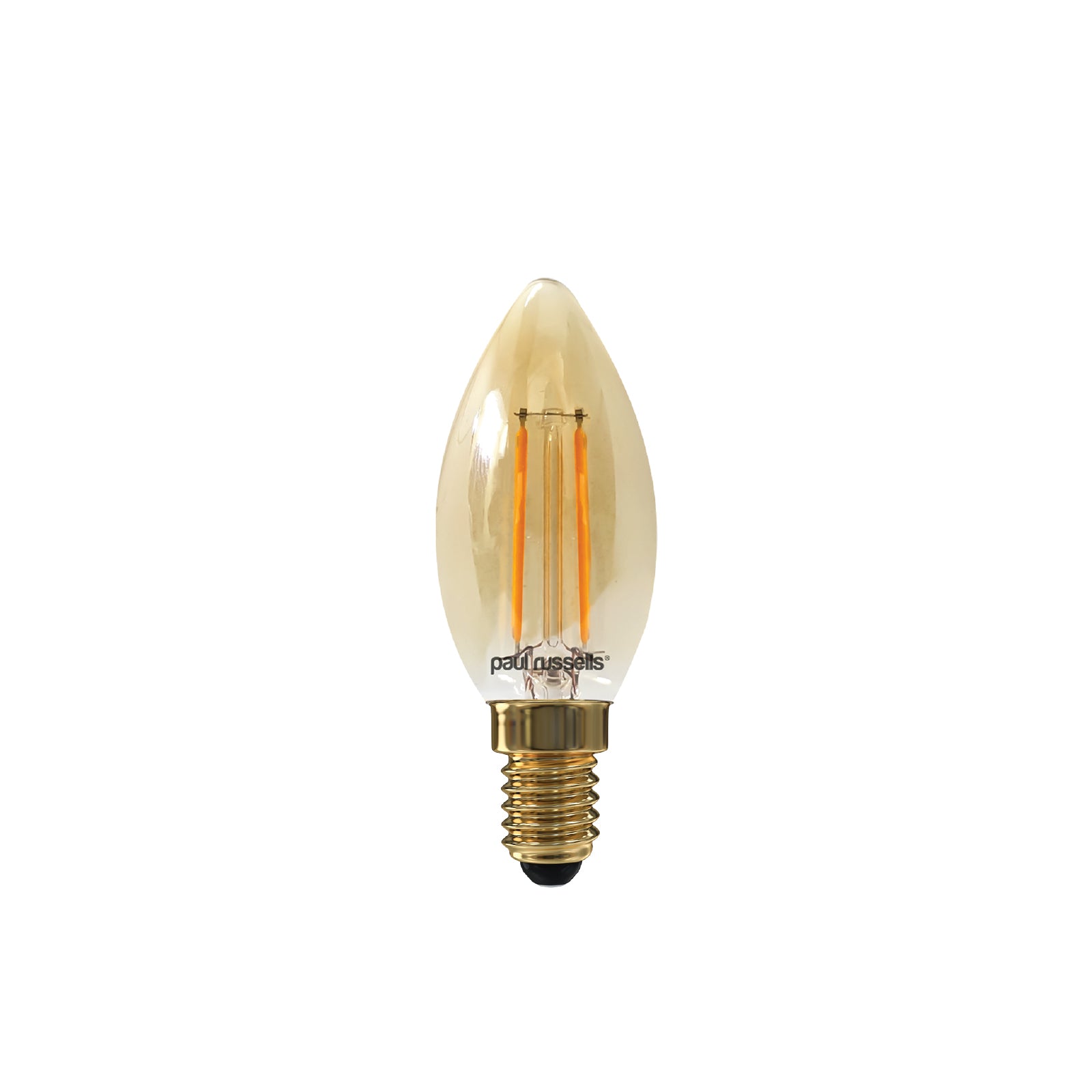 LED Filament Candle 2.5W=20W Extra Warm White Amber 2200K SES E14 Small Edison Screw Bulbs