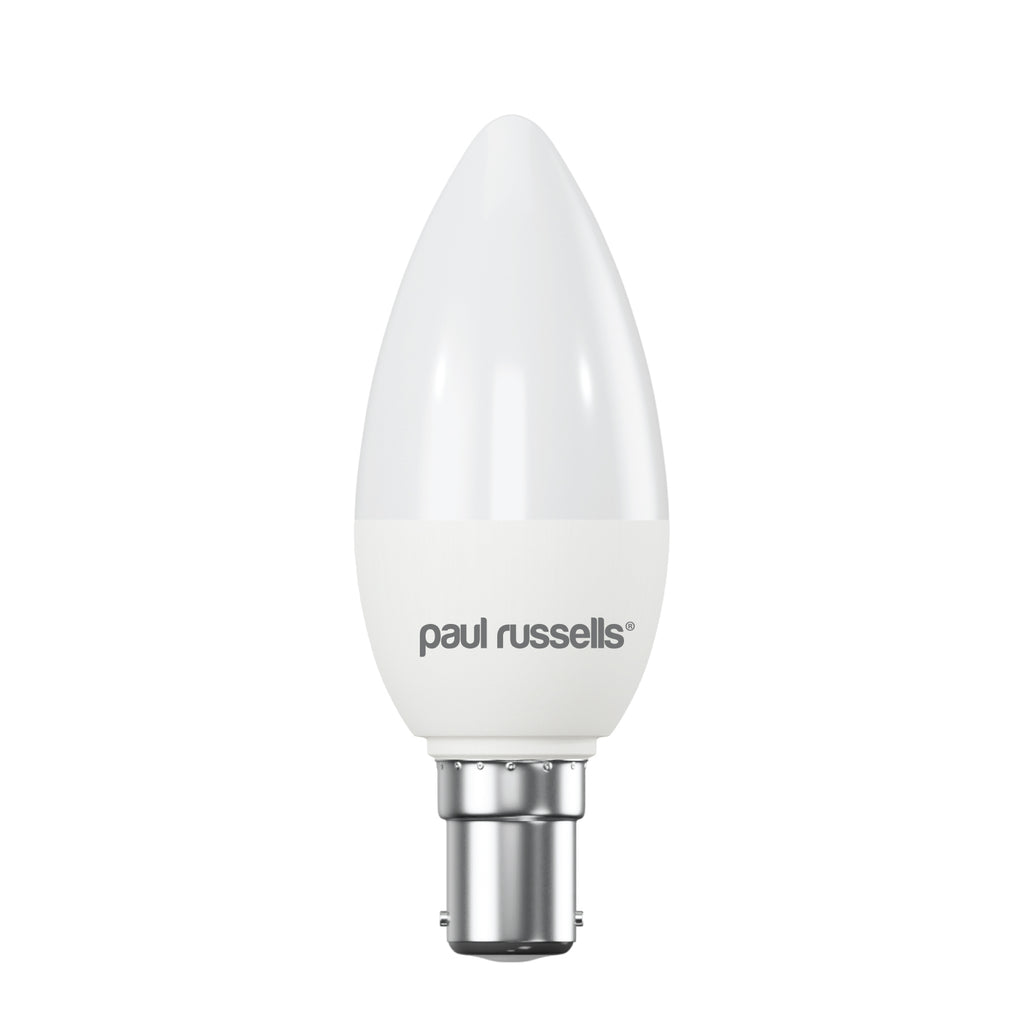 LED Candle 6.5W=60W Day Light Small Bayonet Cap SBC B15 Bulbs