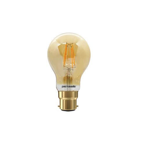 LED Filament GLS 7W=50W Extra Warm White Amber 2200K BC B22 Bayonet Cap Bulbs