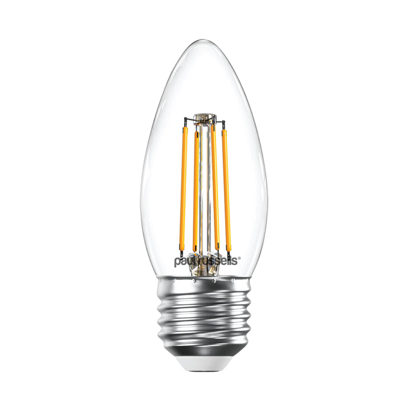LED Dimmable Filament Candle 4.5W (40w), ES/E27, 423 Lumens, Warm White(2700K), 240V