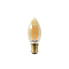 LED Filament Candle 2.5W=20W Extra Warm White Amber 2200K SBC B15 Small Bayonet Cap Bulbs1