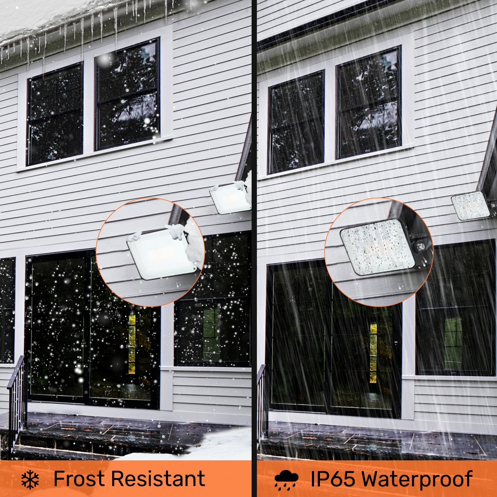 10W, LED Floodlights, 1200 Lumens, IP65, 6500K Day Light, Non-Dimmable Spotlights