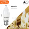 LED Candle 4.9W=40W Warm White Bayonet Cap BC B22 Bulbs3