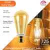 LED Dimmable Filament ST64 7W (60w), BC/B22, 725 Lumens, Extra Warm White(2200K), 240V3