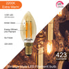 LED Dimmable Filament Candle 4.5W (40w), SES/E14, 423 Lumens, Extra Warm White(2200K), 240V3