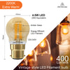 LED Filament Golf Ball 4.5W=35W Extra Warm White Amber 2200K BC B22 Bayonet Cap Bulbs2