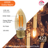 LED Dimmable Filament Candle 4.5W (40w), ES/E27, 423 Lumens, Extra Warm White(2200K), 240V3