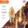 LED Dimmable Filament Candle 4.5W (40w), BC/B22, 423 Lumens, Extra Warm White(2200K), 240V3