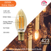 LED Dimmable Filament Candle 4.5W (40w), SBC/B15, 423 Lumens, Extra Warm White(2200K), 240V3