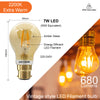LED Filament GLS 7W=50W Extra Warm White Amber 2200K BC B22 Bayonet Cap Bulbs2