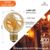 LED Filament G80 4.5W=35W Extra warm White Amber 2200K ES E27 Edison Screw Cap Bulbs2