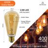 LED Filament ST64 4.5W=35W Extra Warm White Amber 2200K ES E27 Edison Screw Cap Bulbs2