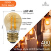 LED Filament Golf Ball 4.5W=35W Extra Warm White Amber 2200K ES E27 Edison Screw Cap Bulbs2