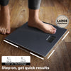 Digital Bathroom Scales, Body Weight, Weighing Scale, 150KG Wide Platform, Black2
