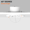 Paul Russells 6W LED Non Fire Rated Tiltable Downlight, Warm/Cool/Day White 3 Adjustable CCT, IP44, White Bezel8