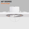 Paul Russells 6W LED Non Fire Rated Tiltable Downlight, Warm/Cool/Day White 3 Adjustable CCT, IP44, Chrome Bezel8