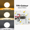 LED Round Bulkhead Light, IP65 Waterproof, Tri-Power & Tri-Colour Selectable4