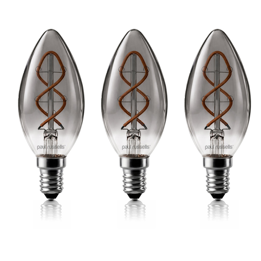 2.5W LED Candle, E14, 60lm, Dimmable, 1800K (3 Pack)