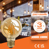 LED Filament G80 4.5W=35W Extra warm White Amber 2200K ES E27 Edison Screw Cap Bulbs3