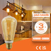 LED Filament ST64 4.5W=35W Extra Warm White Amber 2200K ES E27 Edison Screw Cap Bulbs3