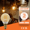LED Filament Golf Ball 2.5W=20W Extra Warm White Amber 2200K SES E14 Small Edison Screw Bulbs3