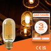 LED Filament T45 4.5W=35W Amber ES E27 Edison Screw Cap Bulb3