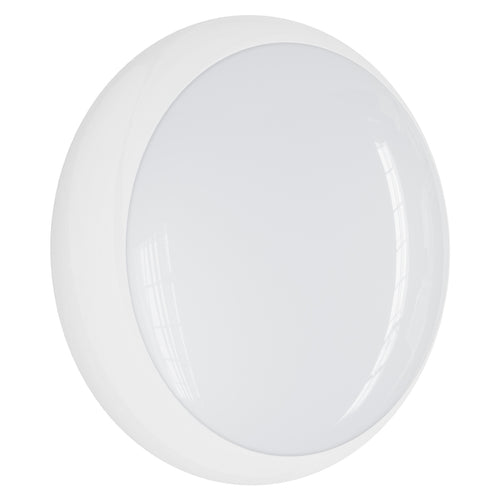 3CCT and 3 Wattage Selectable Bulkhead, IP65, White Bezel, B3 SERIES